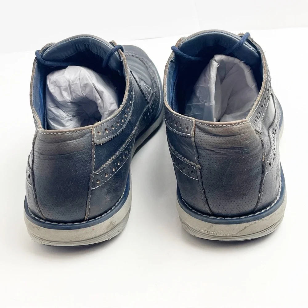 TIMBERLAND Earth Keepers Navy Blue Leather Lace Up Oxford Shoes, Size 10.5